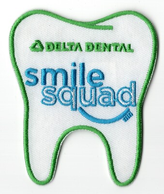 Delta Dental Smile Squad Girl Scouts GSC Tooth Brush Patch 3x3.5''