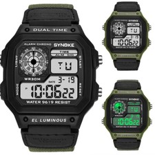 Men's Sports Watch Waterproof LED Backlight Digital Military Tactical Wristwatch
