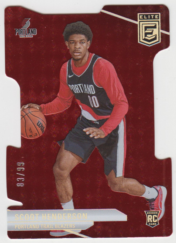 2023-24 Donruss Elite Scoot Henderson Aspirations Red #233 Rookie RC 83/99