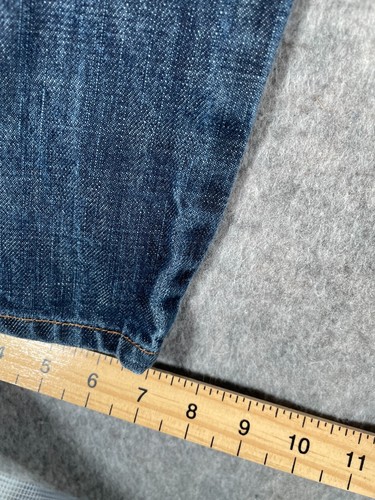 Jeans Gant Para Hombre 30x34 Azul Denim Regular Recto Índigo Rojo Ultimate Hecho en Italia - Imagen 11 de 14