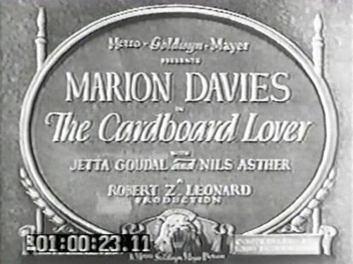The Cardboard Lover DVD - Marion Davies dir. Leonard Silent Romantic Comedy 1928 - Picture 3 of 7