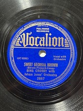 Bing Crosby Isham Jones Sweet Georgia Brown Vocalion 78 Black Moonlight