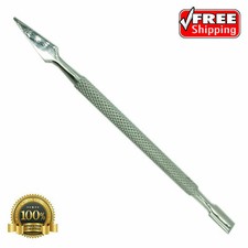 RUST FREE STAINLESS STEEL MANICURE CUTICLE PUSHER CLEANER NAIL CARE INSTRUMENT