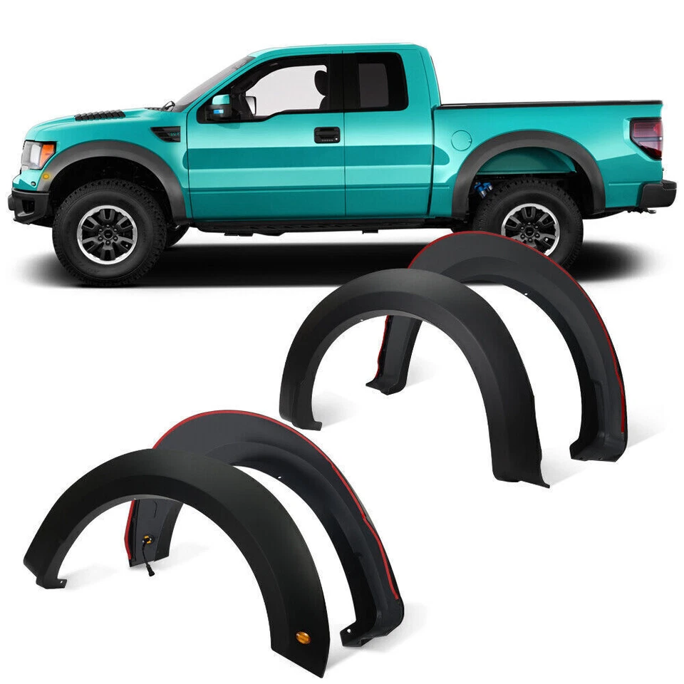 Fender Flares para Ford F150 Styleside 2015-2017 con luz LED estilo Raptor 4 un. Foto 2 de 4