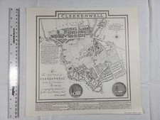 7 plan Maps Clerkenwell Tyrer, James. Cartographer Published�R Wilkinson, London