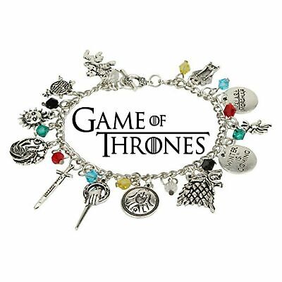 Game of Thrones House Crest Logo Charms Bracelet Epic Fantasy