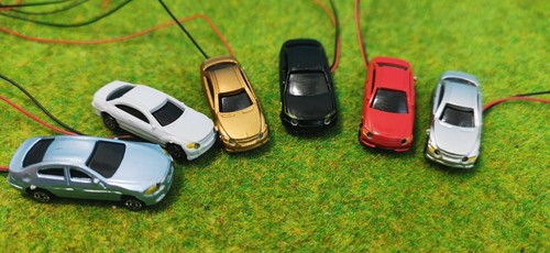 3 Pieces Cars PKW Illuminated LED Front + Rear Lighting 12-19V For H0 + TT 1:100 - Picture 11 of 12