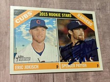 Spencer Patton Signed 2015 Topps Heritage Card #233 COA RC Rookie Eric Jokisch