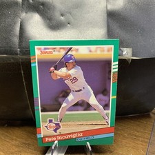 1991 Donruss Baseball Card #464 Pete Incaviglia Rangers Dot Error
