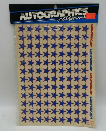 AutoGraphics RC Car Racing Body Decal Blue & White Stars #804