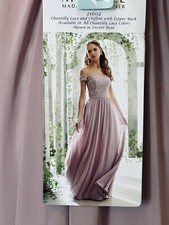 Morilee Madeline Gardner Lady’s Chiffon Short Sleeve Special Occasion Gown Sz 16