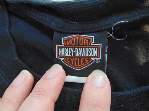 HARLEY DAVIDSON Old School Rules Black Short Sleeve T-Shirt 2015 - Picture 4 of 9