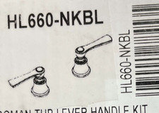 Brizo Rook HL660-NKBL Luxe Nickel/Matte Black Tub Faucet Lever Handles
