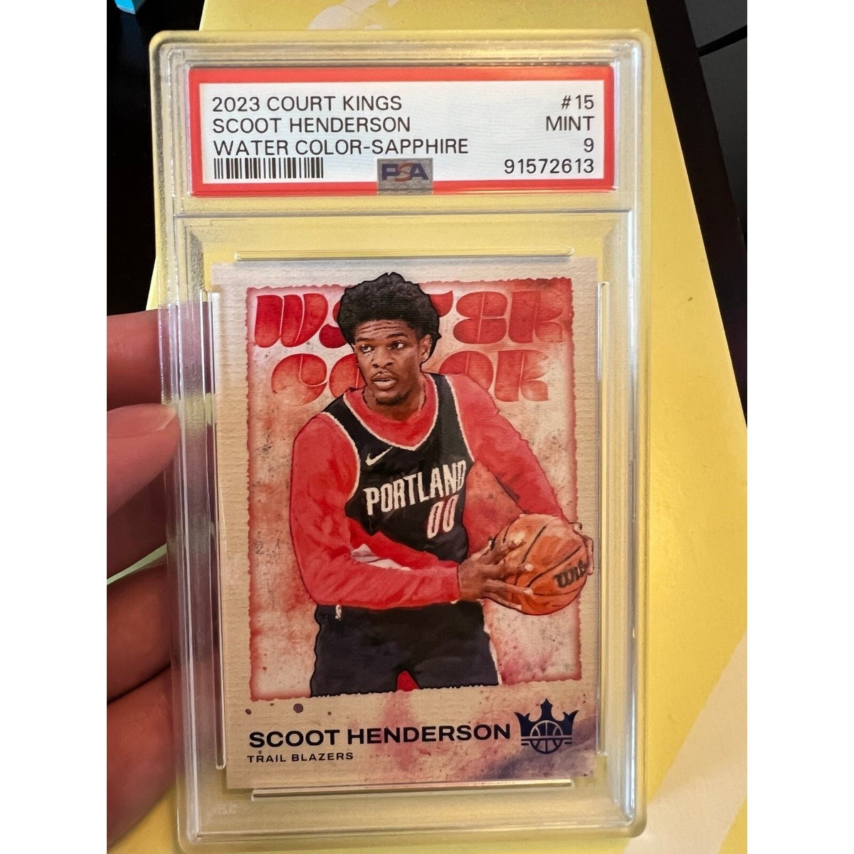 2023-24 Panini Court Kings Scoot Henderson Water Color SSP #05/25 