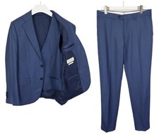 SUITSUPPLY Lazio La Spalla Slim Ferrara Brescia Suit Men's UK 40 Wool S150 3in1