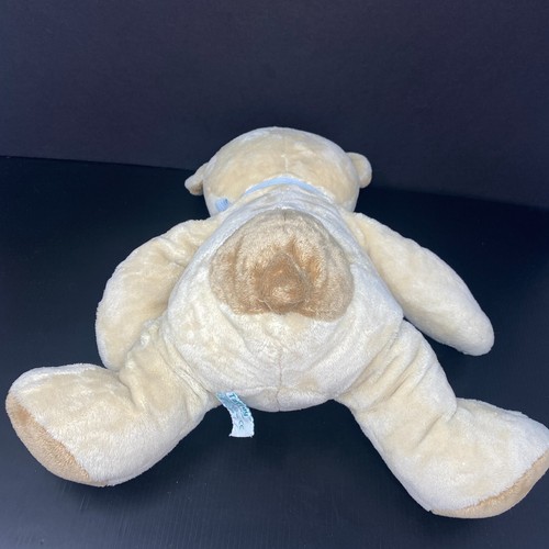 Russ Baby Taffey Tan Teddy Bear Plush Brown Circle Tummy Rattle Stuffed Animal - Picture 4 of 6