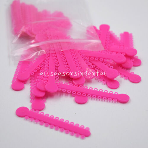 1040Pcs/Bag Dental Orthodontics Ring Elastic Latex Bands Ligature Ties 45 Colors - Picture 34 of 57