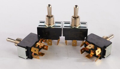 (Lot of 4) Carling Momentary Switch 2219R 10A/250VAC, 15A/125VAC 3/4HP DPDT