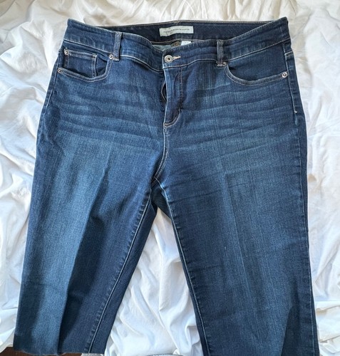 Jeans Femme Chico's - Taille 2.5 (équivaut 14/16), Noir, Coton Et Spandex, Coupe 5 Poches