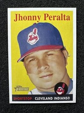 JHONNY PERALTA #416 2007 Topps Heritage QTY Cleveland Indians