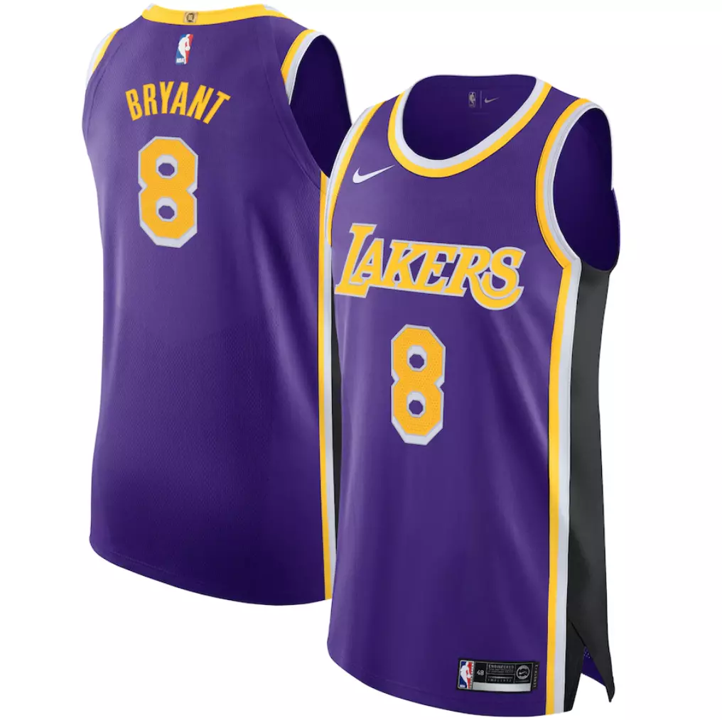 Nike Kobe Bryant Los Angeles Lakers #8 Authentic Jersey Statement Edition  48 New