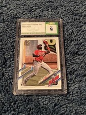 Jo Adell 2021 Topps Complete Set #43 Angels RC CSG 9 Mint
