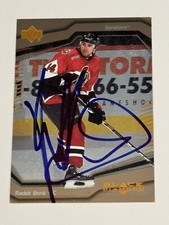 Radek Bonk 2000-01 Upper Deck Black Diamond Authentic Signed Autograph Auto Card