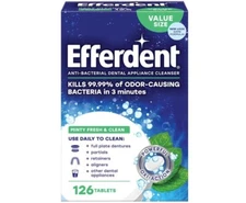 Efferdent Retainer Cleaning Tablets, Denture Cleaning Tablets - 126 Tablets