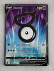 Unown V 176/195 NM/M Full Art Swsh12 Sword & Shield Silver Tempest Pokemon TCG