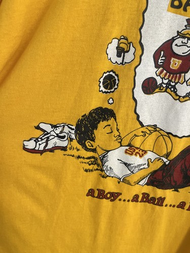 RARE vintage 1980s Russell Athletic USC Trojan Basketball Harold Miner T-shirt L - Bild 4 von 10