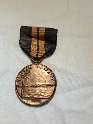 U. S. Navy Military Haitian Campaign Medal 1915 Original Early Issue