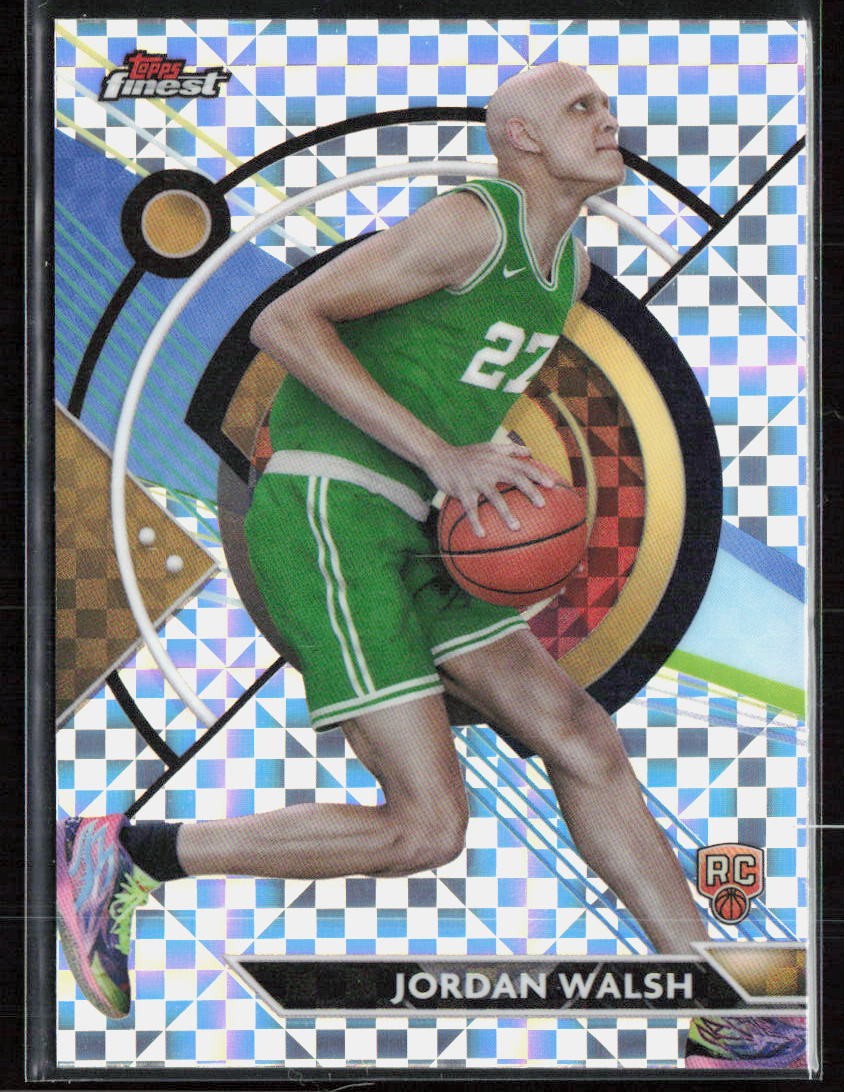 2023-24 Finest #99 Jordan Walsh Checkerboard Refractors