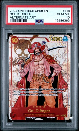 Gol.D.Roger (Alternate Art) graded PSA 10 for sale on eBay