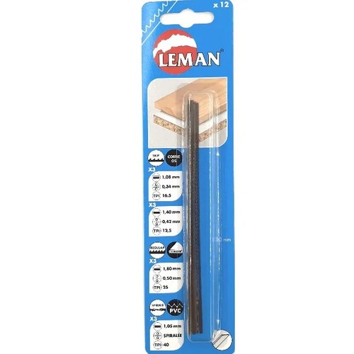 LAME LEMAN Pour Tréfilage Assortie En Lot De 12 Pièces - Cod.2849 - Photo 2/2