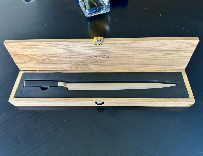 Kamikoto 13-in Yanagiba Limited Edition with Wooden Knife Box