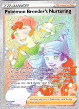 Pokemon Breeder's Nurturing (Secret) Holo  SWSH03: Darkness Ablaze 195/189 NM