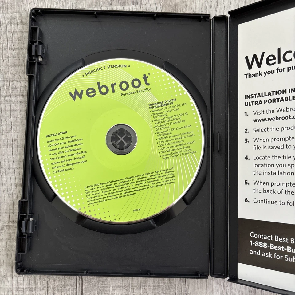 WEBROOT PERSONAL SECURITY PERSONAL EDITION DVD 2011 - Image 4 of 4