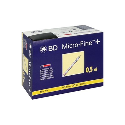 BD Insulinspritzen Microfine Plus U40 0,5ml 100Stk
