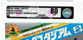 Family Trainer 2: Running Stadium Nintendo Famicom New 1986 Sealed VGA Graded 80