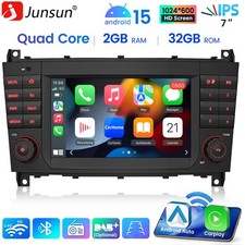 7'' Carplay f&uuml;r Mercedes Benz C-Klasse W203 2004-2007 Autoradio Android 15 GPS