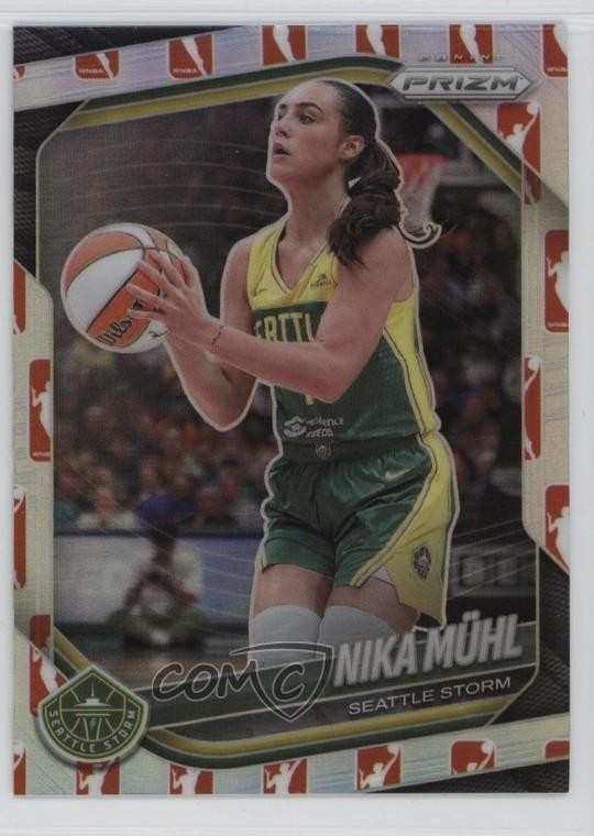 2025 Panini Prizm WNBA WNBA Logo Prizm Nika Muhl Nika Mühl #127 1ug7
