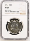 1961 Proof Franklin Half Dollar NGC PF67
