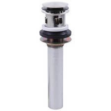 Delta RP101630BL Metal Push Pop-Up Drain w Overflow - POLISHED NICKEL