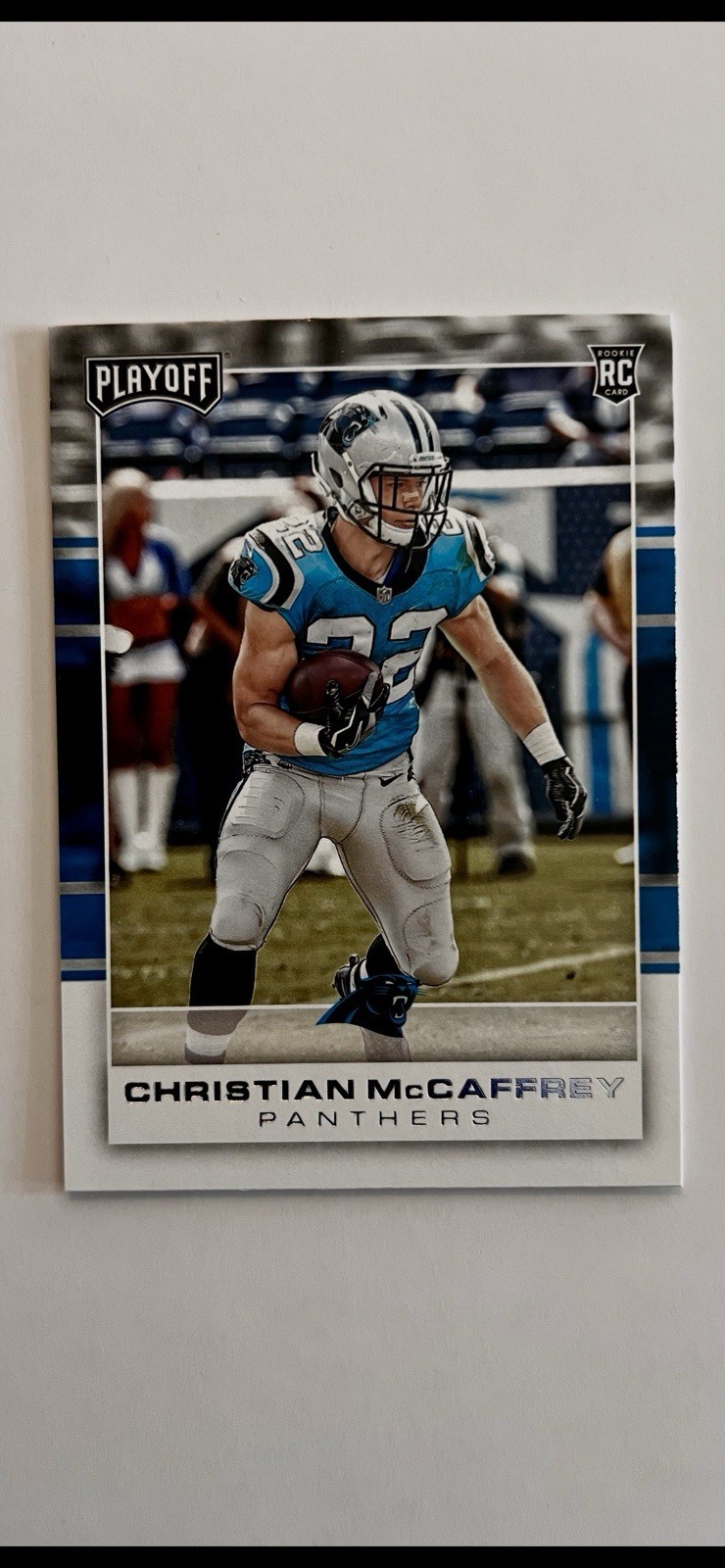2017 Christian McCaffrey Panini Playoff Rookie Card