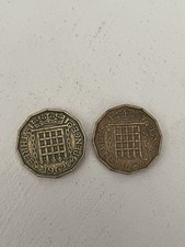 1962 Three pence Coins X 2