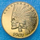 Hobo Coin -  Skull Head Lady  Liberty Hobo Half Dollar - Hobo Coin