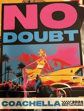 No Doubt Coachella 2024  Poster Gwen Stefani Matt Taylor Official Screen Print