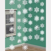 Deko-HäNger Schneeflocke 213Cm 6 Stk Deko Winter Weihnachten Fensterdeko HäNger