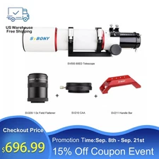 SVBONY SV550 Telescope 80mm Refractor Triplet Apochromatic DSO Photography Suit