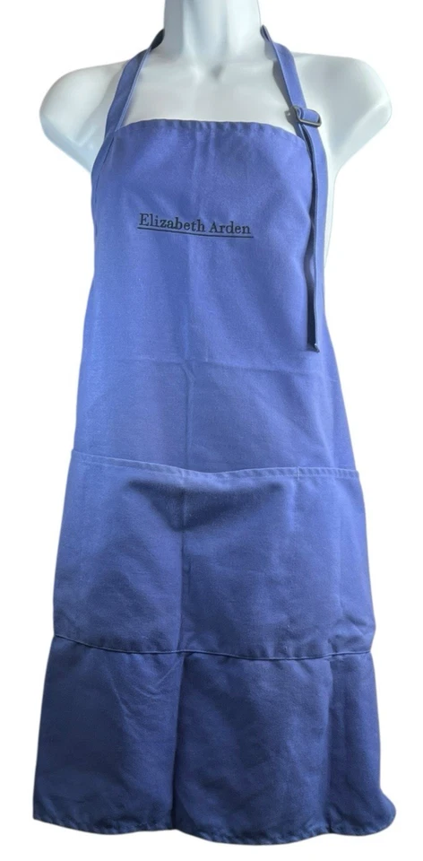 Lot/2 ELIZABETH ARDEN Jacket & Apron SMALL Uniform Top Pockets Cosmetics Counter - Image 2 of 4